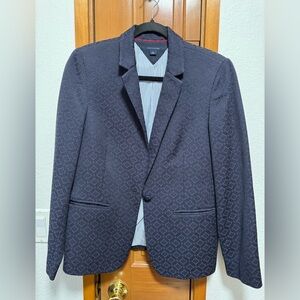 Tommy Hilfiger Dark Blue Patterned Blazer